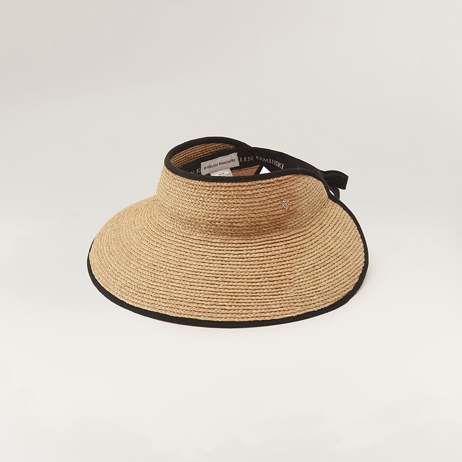 HELEN KAMINSKI Australia Mita Packable Visor Raffia Beige  display picture 3