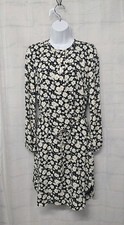 Lauren Ralph Lauren Dress Navy White Floral Boho Coquette Preppy 2
