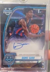 2024-25 Bowman University Chrome - Chrome Prospect Autographs Dame Sarr #17...