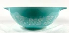💥Vintage Pyrex 444 Turquoise Amish Butterprint Cinderella Bowl 4 Qt.