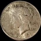 1924 USA Peace Dolla Rated AU-55 by coin snap