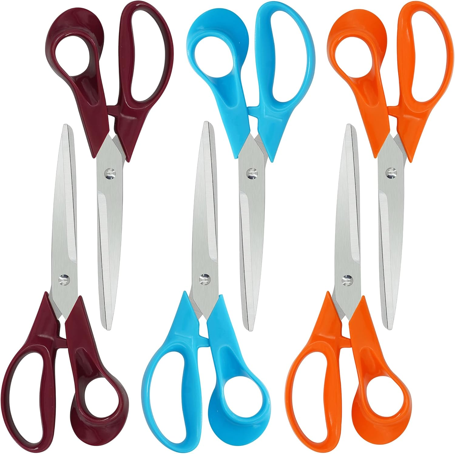 Scissors,Office Scissors All Purpose Ergonomic Design Comfort-Grip Handles Sharp-image