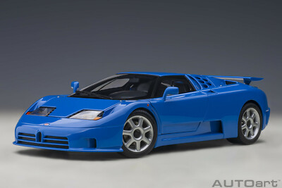 1992 Bugatti EB 110 SS (French Blue/Blue Racing) (Composite 1:18 Autoart