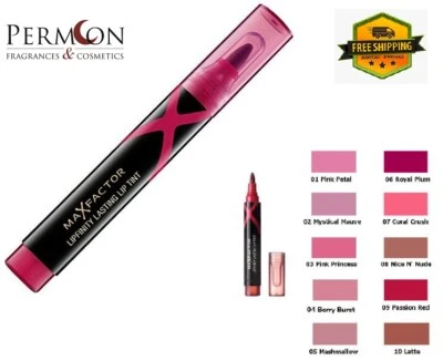 MAX FACTOR Lipfinity langlebiger intensiver Farbstift Lippenstift neu und versiegelt 8 Farbtöne