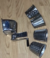 VTG Saladmaster Food Processor Grater With 4 Cone Attachments No Stand