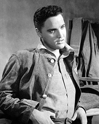Elvis Cool Pose Of The King In Denim Jacket Late 1950s photo 4x6