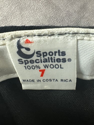 VTG Atlanta Falcons Sports Specialties Hat Cap Size 7 Wool NFL Football Black - Picture 17 of 19
