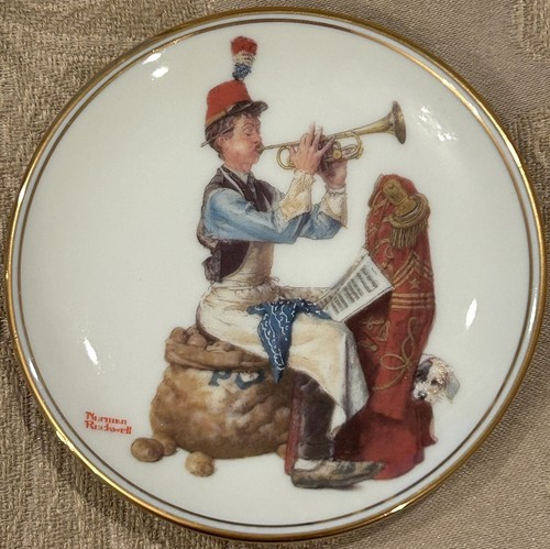 Norman Rockwell Miniature Collector’s Plate “SOUR NOTE” Vintage D1-52