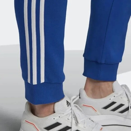 Adidas Men's French Terry Tapered-Cuff 3-Stripes Pants HL2270 NWT Size 3XLT - Picture 4 of 6