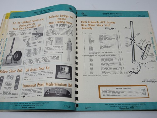 UNIVAIR AIRCRAFT PARTS CATALOG & DEALERS PRICE LIST SALES MANUAL 1963 PROPELLERS - Picture 4 of 9
