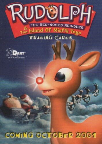 Rudolph The Red-Nosed Reindeer, Dart 2001 - P-1 Promo Card - Picture 1 of 1