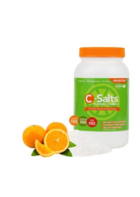 C-Salts Buffered Vitamin C Powder 4000mg High Dose Vitamin Supplements EXP 3/26