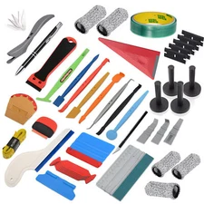 Car Wrap Vinyl Tools Kit Squeegee Scraper Tool Bag PPF Combo Window Tint Magnets