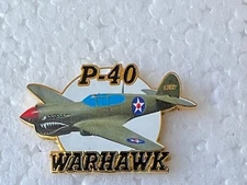USAF P-40 WARHAWK AIRCRAFT  HAT PIN 1 AND 1/2 INCHES (EE P15898)