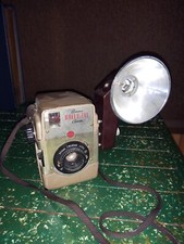 KODAK BROWNIE BULLSEYE CAMERA WITH FLASH MOUNT
