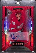 2020-21 Upper Deck Allure - Rookie SP Red Rainbow Autographs #116 Gustav...