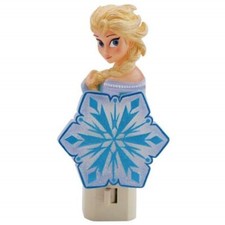 Walt Disney's Frozen Movie Elsa Figure Snowflake NightLight NEW UNUSED BOXED