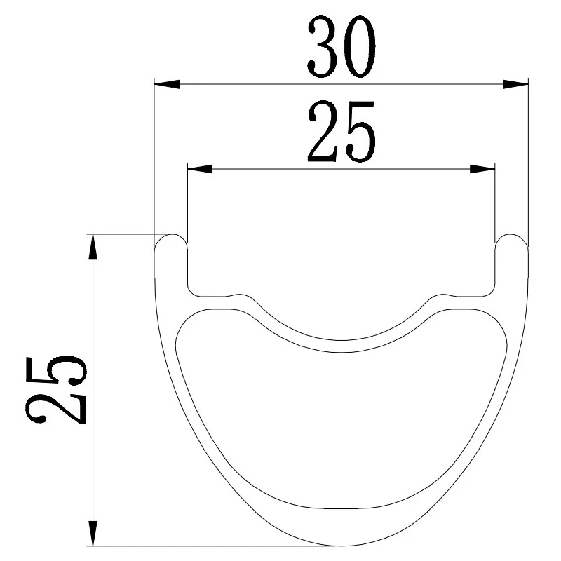 650B MTB XC SL Bike Carbon Rim Tubeless Clincher Hookless Wheel 24-36 Holes - Image 2 of 4