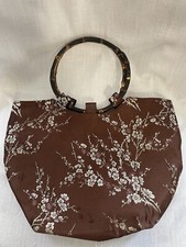Faux Silk Bag With bamboo Handles