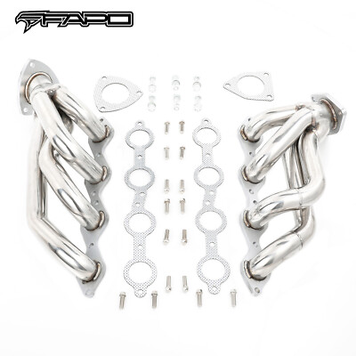FAPO Shorty Headers for 03-06 Cadillac Escalade ESV EXT 6.0L V8 SUV 304SS