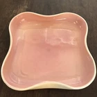 Red Wing Pottery #1037 Pink & Cream Vintage Square Trinket or Serving Dish