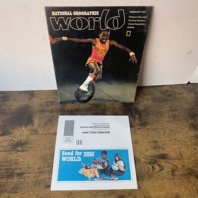 Vintage National Geographic World Magazine February 1979 Circus