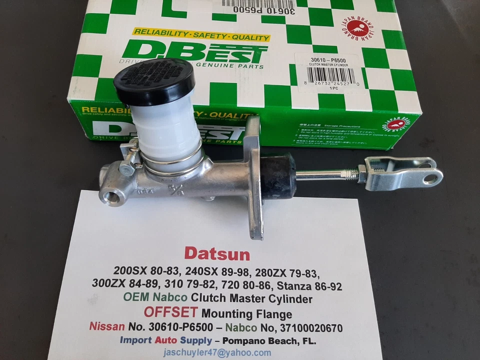 Nabco OEM Clutch Master Cylinder Fits Datsun 200SX,240SX, 280ZX, 300ZX, 720, 310 - Image 4 of 4