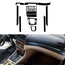 5D Carbon Fiber Dash Wrap Trim Interior Stickers For BMW-3 Series E46 1998-2005