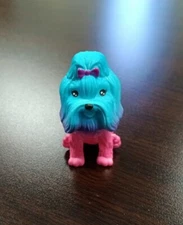 Mattel Barbie Doll Pet Animal Blue Purple & Pink Dog Used Nice Shape Fast Ship