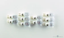 (10 Pack) - 6.3 Volt LED Bulb Clear 555 Wedge Base (T10) Pinball - WARM WHITE
