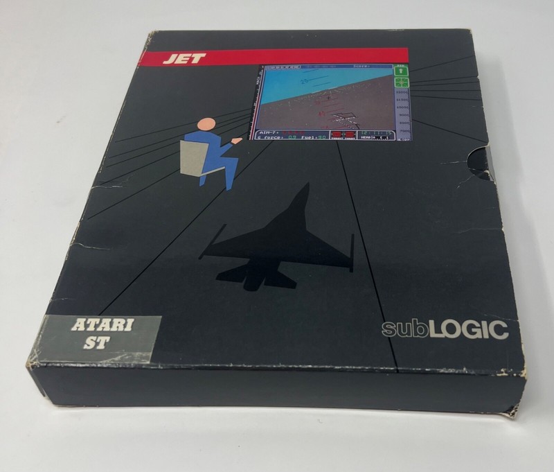 Vintage Jet Game Atari ST subLogic