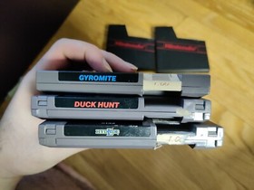 Gyromite Duck Hunt Hydlide - NES Game Lot