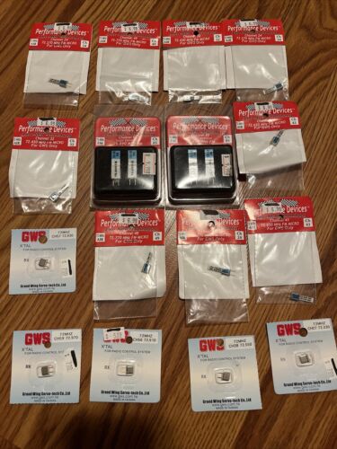 GWS Grand Wing Servo RC Giant Parts Lot 98 Packages X-Tal Brushed Motors +More - Picture 3 of 8