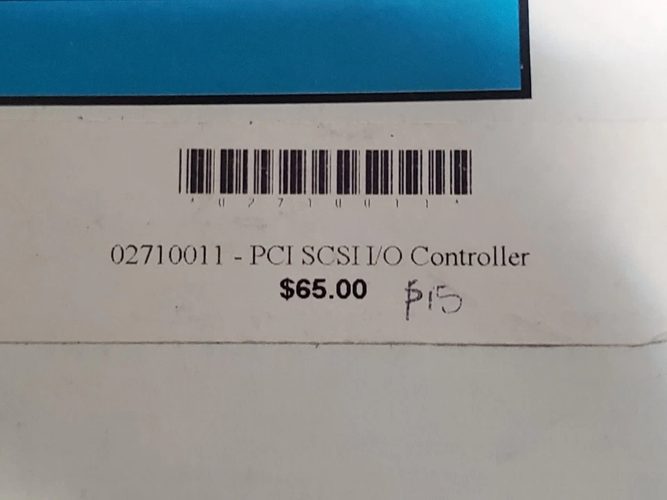 Adaptec PCI SCSI 1/O CONTROLLER 02710011 - AS-IS IN BOX W/MANUAL - Image 2 of 4
