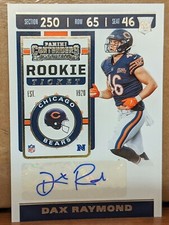 2019 Panini Contenders Rookie Ticket SP Auto Dax Raymond RC Utah State * Bears
