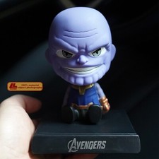 Anime Movie Thanos Sit Cute Evil smile Action Figure Statue Toy Gift car decor