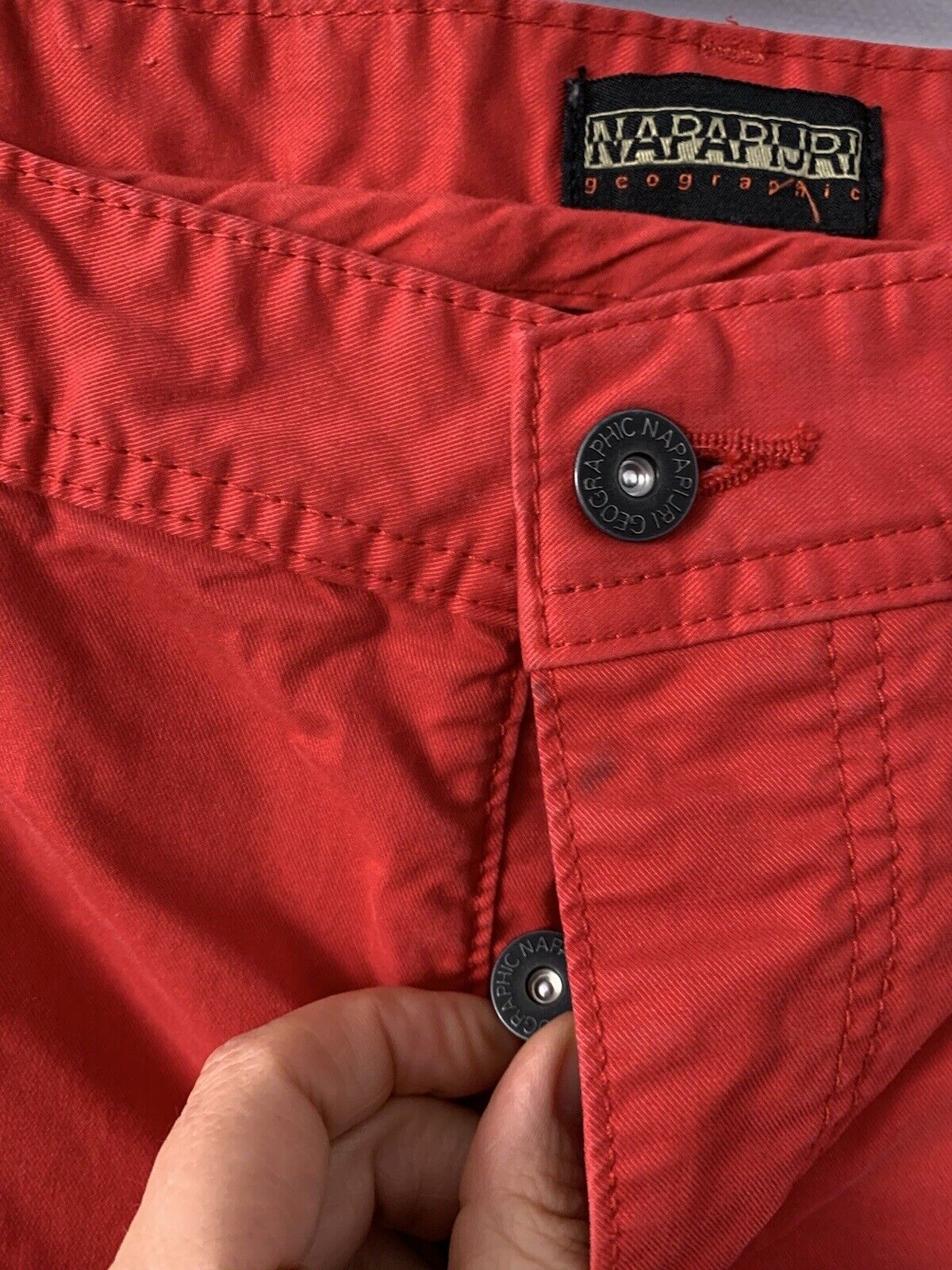 Napapijri Red Chino Jeans Pants Trousers Cotton B… - image 3