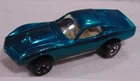 Hot Wheels Redline Custom Corvette AQUA With White Interior