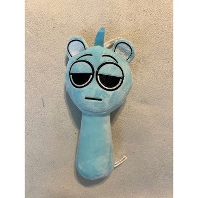 Sprunki Sky Plush Light Blue Stuffed Toy Game Character Bored Expression NWT