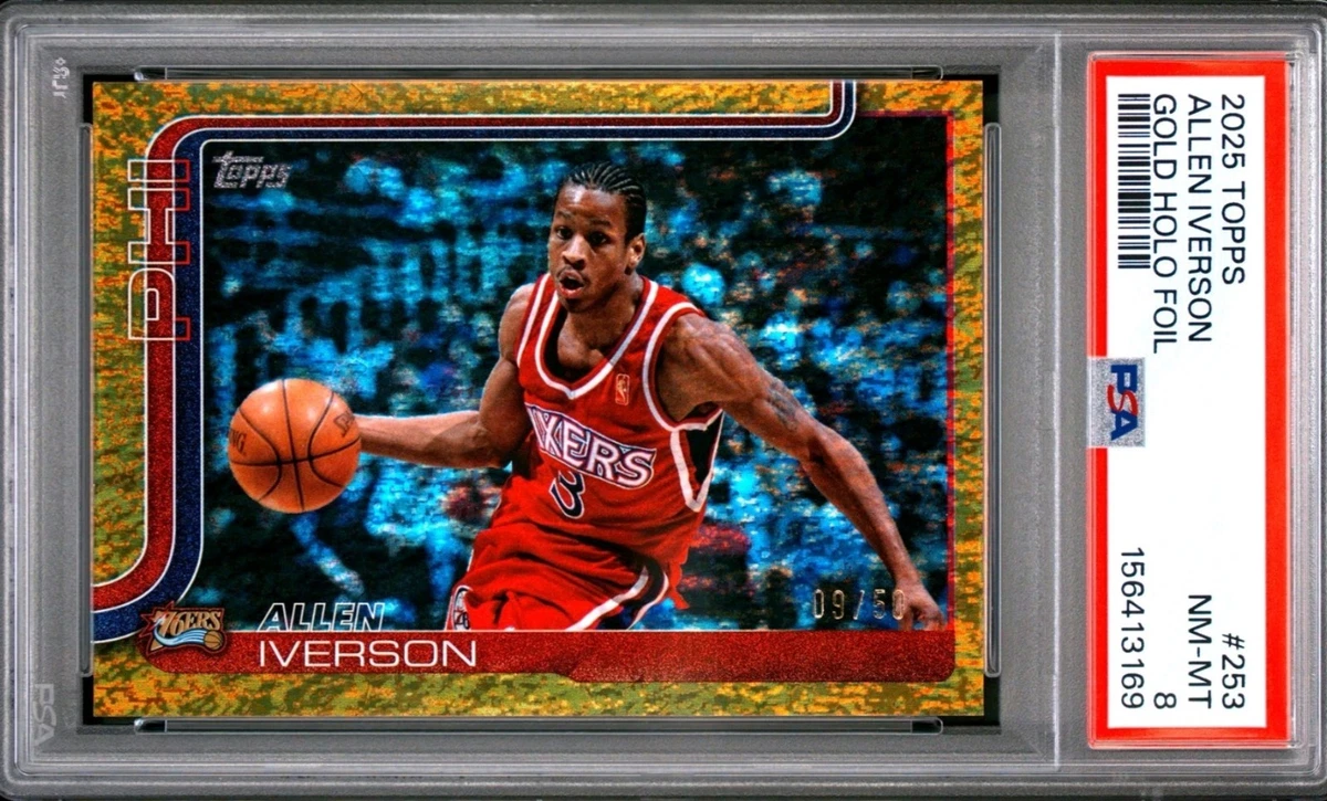 Allen Iverson Basketball Serial Numbered Sports Trading Cards