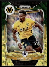 2021 Panini Prizm Premier League Prizms Green Adama Traore Wolverhampton