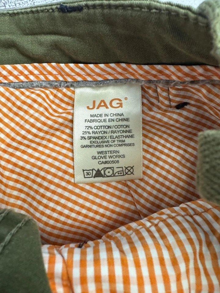JAG джинсы юбка женщин 6 оливковый зеленый грузовой утилиты кнопка спереди эластичной карманы - Изображение 3 из 4