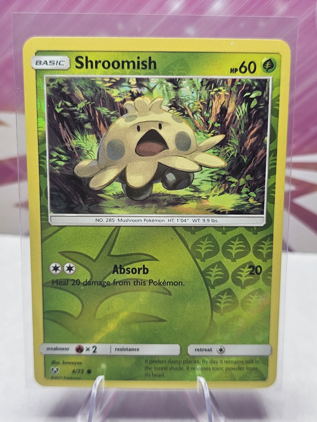 Pokemon - Shroomish - 4/73  - Reverse Holo - Shing Legends - NM/M