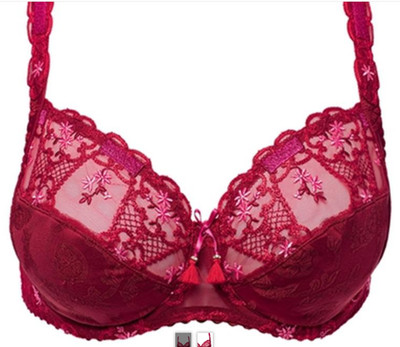 Louisa Bracq Paris Marie-Antoinette Festes Bügel BH Gr.90F UK 40E/F Luxus wäsche