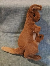 Vintage Kangaroo Joey Plush Stuffed Animal Unbranded Hand Repaired...