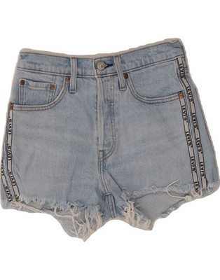 Levi's Damen Grafik Denim Shorts W27 Small blau Baumwolle FB14