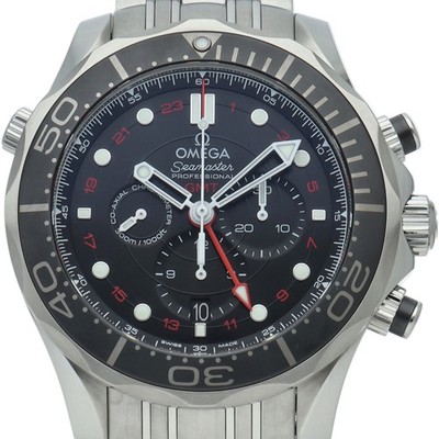 Omega Seamaster Diver 300M Co-Axial GMT Chronograph 212.30.44.52.01.001 #LPW1226