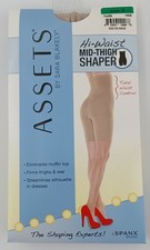 Spanx Assets Size 3 Hi Waist Nude Mid-Thigh Shape by Sara Blakely NIB