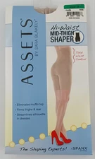 Spanx Assets Size 3 Hi Waist Nude Mid-Thigh Shape by Sara Blakely NIB