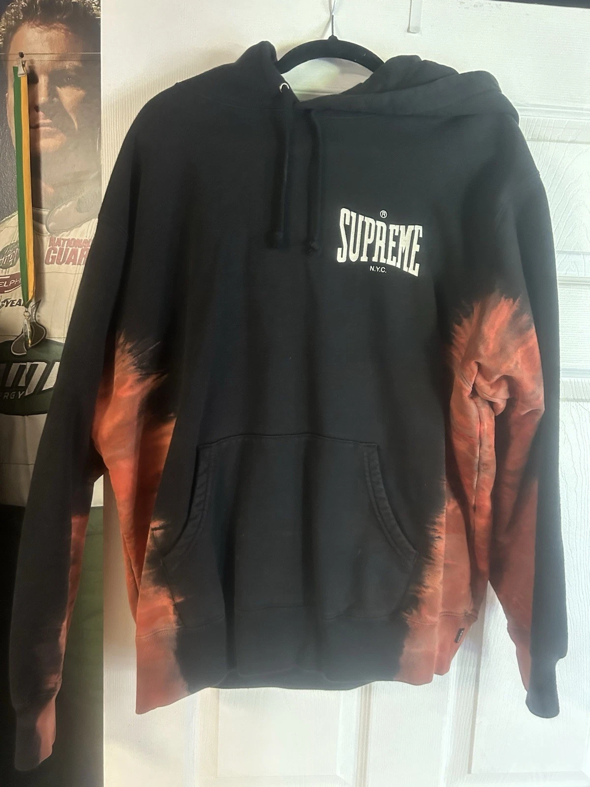 Sweat à capuche Supreme Bleached (occasion, taille M)